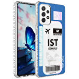 Smcase Samsung Galaxy A72 Kılıf Desenli Elegans Serisi Silikon