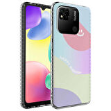 Smcase Xiaomi Redmi 10C Kılıf Desenli Elegans Serisi Silikon