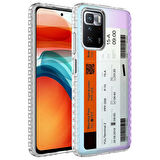 Smcase Xiaomi Redmi 10 2022 Kılıf Desenli Elegans Serisi Silikon