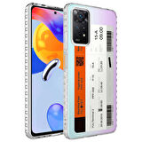 Smcase Xiaomi Redmi Note 11s Global Kılıf Desenli Elegans Serisi Silikon