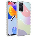 Smcase Xiaomi Redmi Note 11 Global Kılıf Desenli Elegans Serisi Silikon