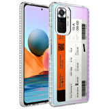 Smcase Xiaomi Redmi Note 10s Kılıf Desenli Elegans Serisi Silikon