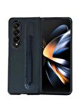 Samsung Z Fold 3 Ön-Arka Standlı Kalemli Kılıf