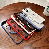 İphone 11 Pro Max Magsafe Uyumlu Magsafe Uyumlu Mat Çerçeveli Telefon Kılıfı