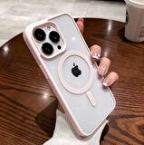 İphone 14 Pro Max Magsafe Uyumlu Mat Çerçeveli Telefon Kılıfı