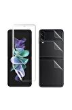 Samsung Z Flip 5 ile Uyumlu Ön & Arka Full Body Esnek Nano Çizilmez Ekran Koruyucu