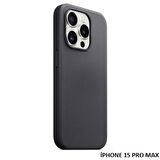 iPhone 15 Pro Max için MagSafe özellikli Mikro Dokuma FineWoven Kılıf