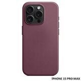 iPhone 15 Pro Max için MagSafe özellikli Mikro Dokuma FineWoven Kılıf