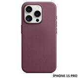 iPhone 15 Pro için MagSafe özellikli Mikro Dokuma FineWoven Kılıf