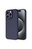 İphone 15 Pro İle Uyumlu İçi Kadife Yumuşak Silikon Lansman Telefon Kılıfı