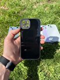 İphone 15 Uyumlu Parlak Premium Renkli Cam Telefon Kılıfı