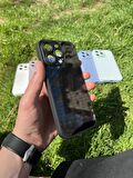İphone 15 Pro Max Uyumlu Parlak Premium Renkli Cam Telefon Kılıfı