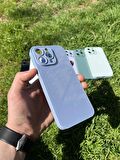 İphone 15 Pro Max Uyumlu Parlak Premium Renkli Cam Telefon Kılıfı