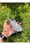 İphone 15 Pro Max MagSafe Uyumlu Mat Krom Telefon Kılıfı