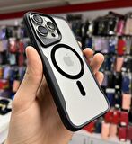 İphone 15 Pro Max T-Max MagSafe Uyumlu Siyah Silikon Kılıf