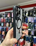 İphone 15 Pro Max T-Max MagSafe Uyumlu Siyah Silikon Kılıf