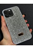 İphone 14 Uyumlu Sw İnce Taşlı Elmas Işıltılı Telefon Kılıfı