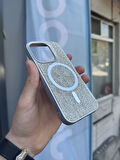 İphone 15 Kılıf Diamont MagSafe Hologramlı Kapak