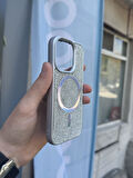 İphone 15 Kılıf Diamont MagSafe Hologramlı Kapak