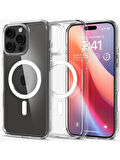 iPhone 16 Pro Kılıf Crystal MagSafe Özellikli Şeffaf