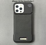 iPhone 16 Pro Parfümlü Koku Hazneli MagSafe Uyumlu Deri Kılıf 