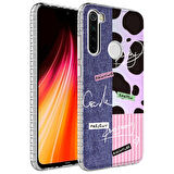 Smcase Xiaomi Redmi Note 8 Kılıf Desenli Elegans Serisi Silikon