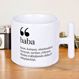Baba Kelime Anlamı Baskılı T Kupa Bardak