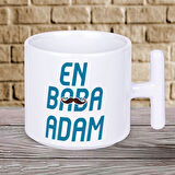 En Baba Adam Yazılı Babalar Gününe Özel T Kupa Bardak