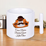 Canım Babam Babalar Günün Kutlu Olsun Yazılı Kahve Seven Babalara Özel Hediyelik T Kupa