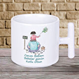 Canım Babam Babalar Günün Kutlu Olsun Yazılı Hediyelik T Kupa Bardak-2