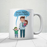 Benim Babam En Süper Baba Babalar Günü Kupa Bardak Baskılı Kahve Kupa Bardak