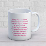 Anneye Sevginizi Anlatan-Anneye Özel Mesajlı 1 Adet Anneler Günü Hediyelik Kupa