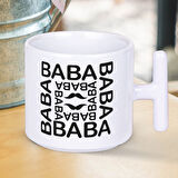 Baba Yazılı Babalar Gününe Özel Baskılı T Kupa Bardak 