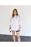 100% Pamuk Thunder Armalı Bisiklet Yaka Rahat Oversize T-shirt