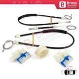 VW Jetta MK6 A6 IV 2010-2018 5C6 5C6837462 İçin Elektrikli Ön Sağ Cam Kriko Tamir Seti