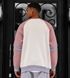 1992 Baskılı Gül kurusu Oversize Sweatshirt