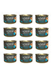 Schesir After Dark Parça Etli Tavuk ve Bıldırcın Yumurtalı Kedi Konserve 80 Gr. X 12 Adet