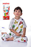 Unisex Boya Kalemi Hediyeli Boyanabilir Pijama Takımı ( Her Yıkama da Yeni Bir Başlangıç ) (0IVVTEcfnqKBq)