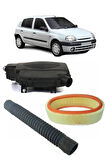 1998-2001 RENAULT CLİO 1.4 8V HAVA FİLTRE KAZANI + HAVA FİLTRESİ + FİLTRE KUTUSUNUN HORTUMU