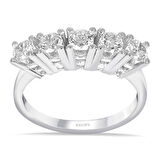 G Renk 0.75 Karat Pırlanta Beştaş Yüzük