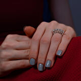 G Renk 0.75 Karat Pırlanta Beştaş Yüzük