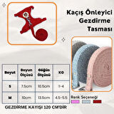 Yeni Sevimli Kaçış Önleyici Kedi Yürüyüş Vücut Tasmaları Kırmızı ( M Beden )