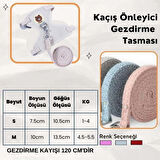 Yeni Sevimli Kaçış Önleyici Kedi Yürüyüş Vücut Tasmaları Bej ( S Beden )