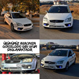 Ford Focus 2 2004-2008 Uyumlu Üniversal Mercekli Angel Sis Farı Metal Su Geçirmez 76 mm Turuncu Halkalı Gündüz Farı Angel Eyes 2 Adet