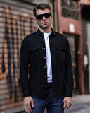 Gabardin Çıt Çıtlı Slim Fit Gömlek