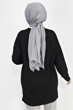 Pul İşleme Detaylı 2 İp Kumaş Sweatshirt