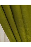 Fon Kumaş Perde Yosun Yeşil Renk Kadifemsi Yumuşak Soft Kanat Yan Perde 1e 3 Dökümlü Pile