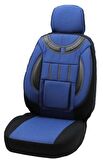 IVECO DAİLY 70 TEK KABİN Uyumlu 2+1 Kamyonet Koltuk Kılıfı - MAVİ - SİYAH