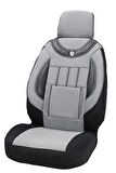 IVECO DAİLY 75 Kamyonet Uyumlu 2+1 Koltuk Kılıfı - GRİ - SİYAH