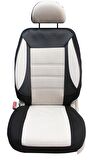 Seat Altea Uyumlu Tay Tüyü Kumaş Oto Koltuk Kılıfı - BEJ-SİYAH
